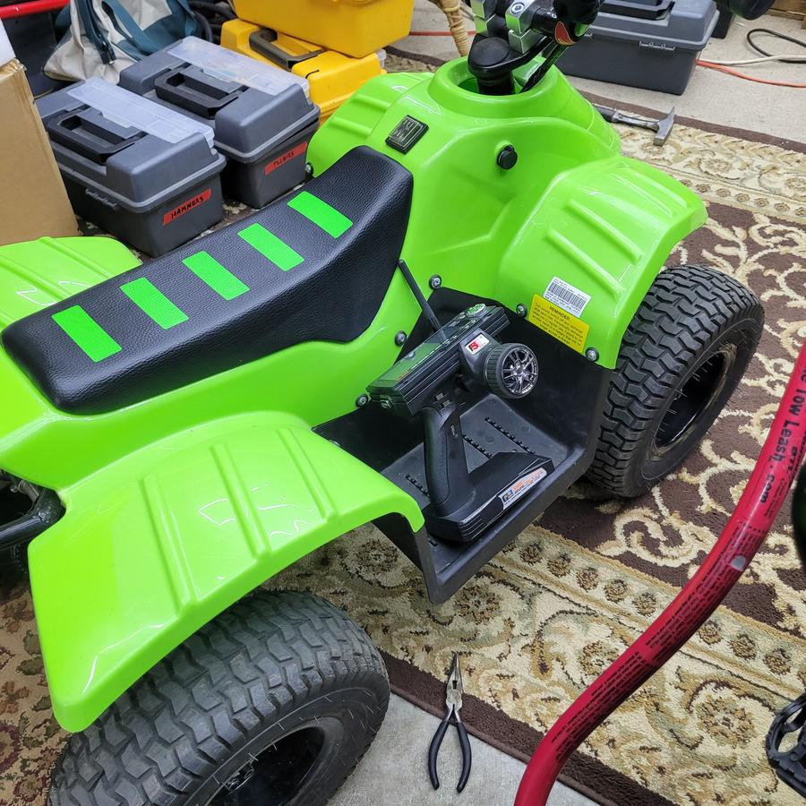 Green Remote Control Ride-On ATV