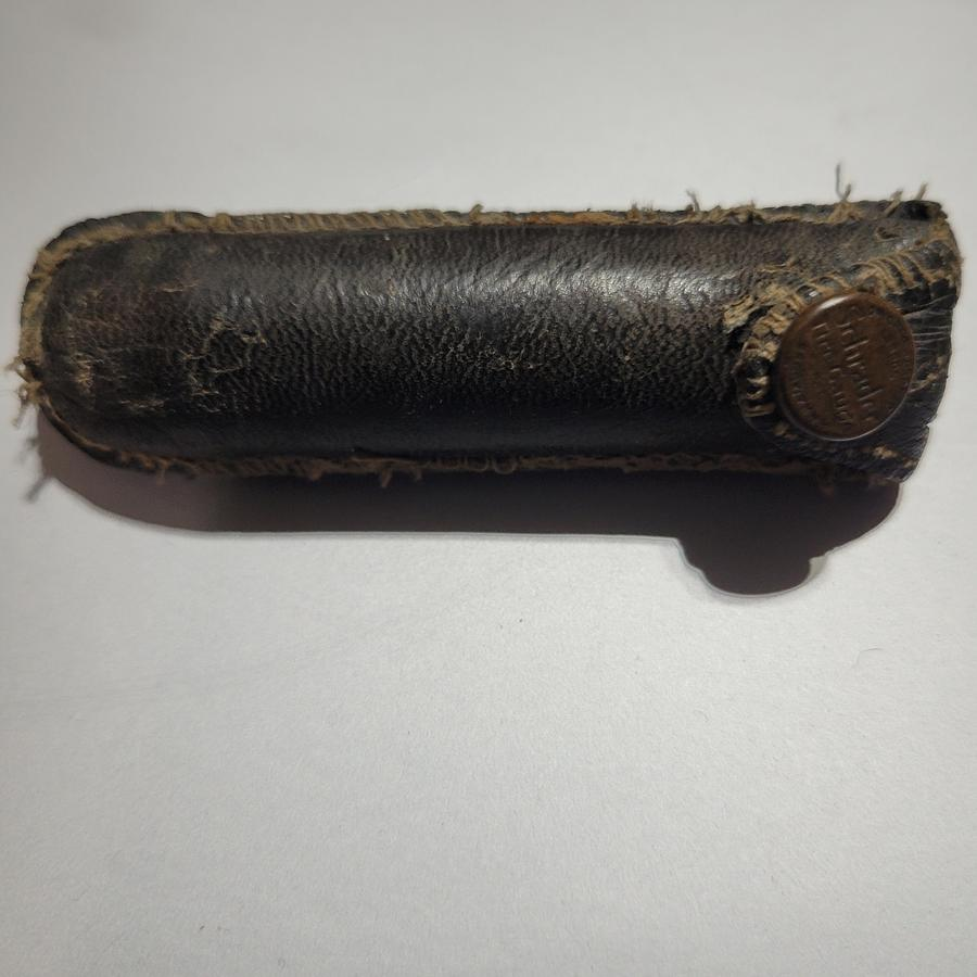 Schrader Balloon Tire Gauge with Leather Case