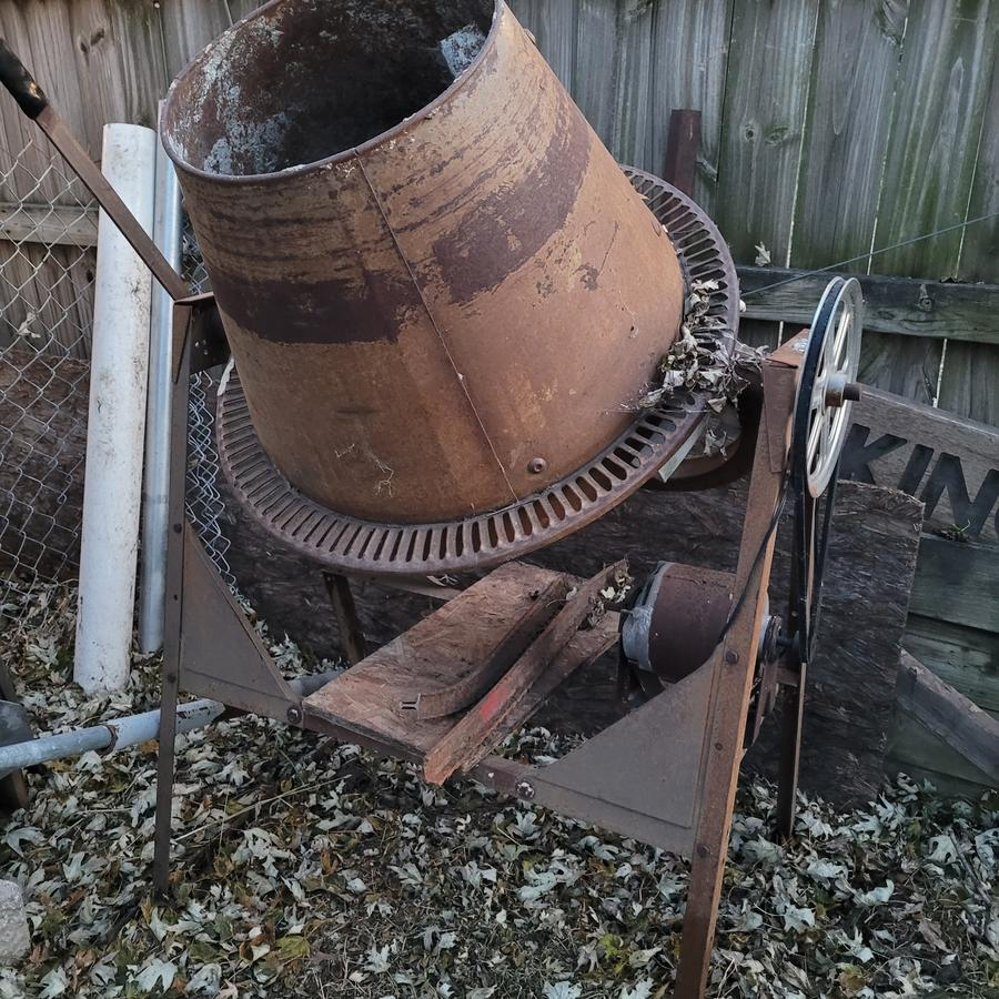 Vintage Electric Cement Mixer